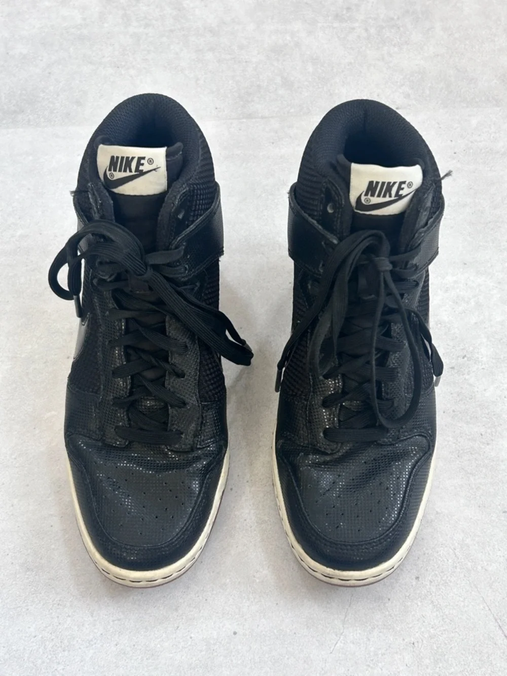 Nike Dunk Sky Hi Essential Wedge Sneakers Black Gum 579763-001 Women’s 6 / EU 36